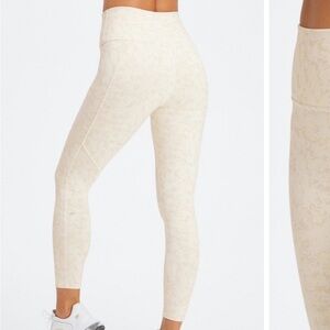 Fabletics Define PowerHold® High-Waisted 7/8 Legging Soft White Camo. Small